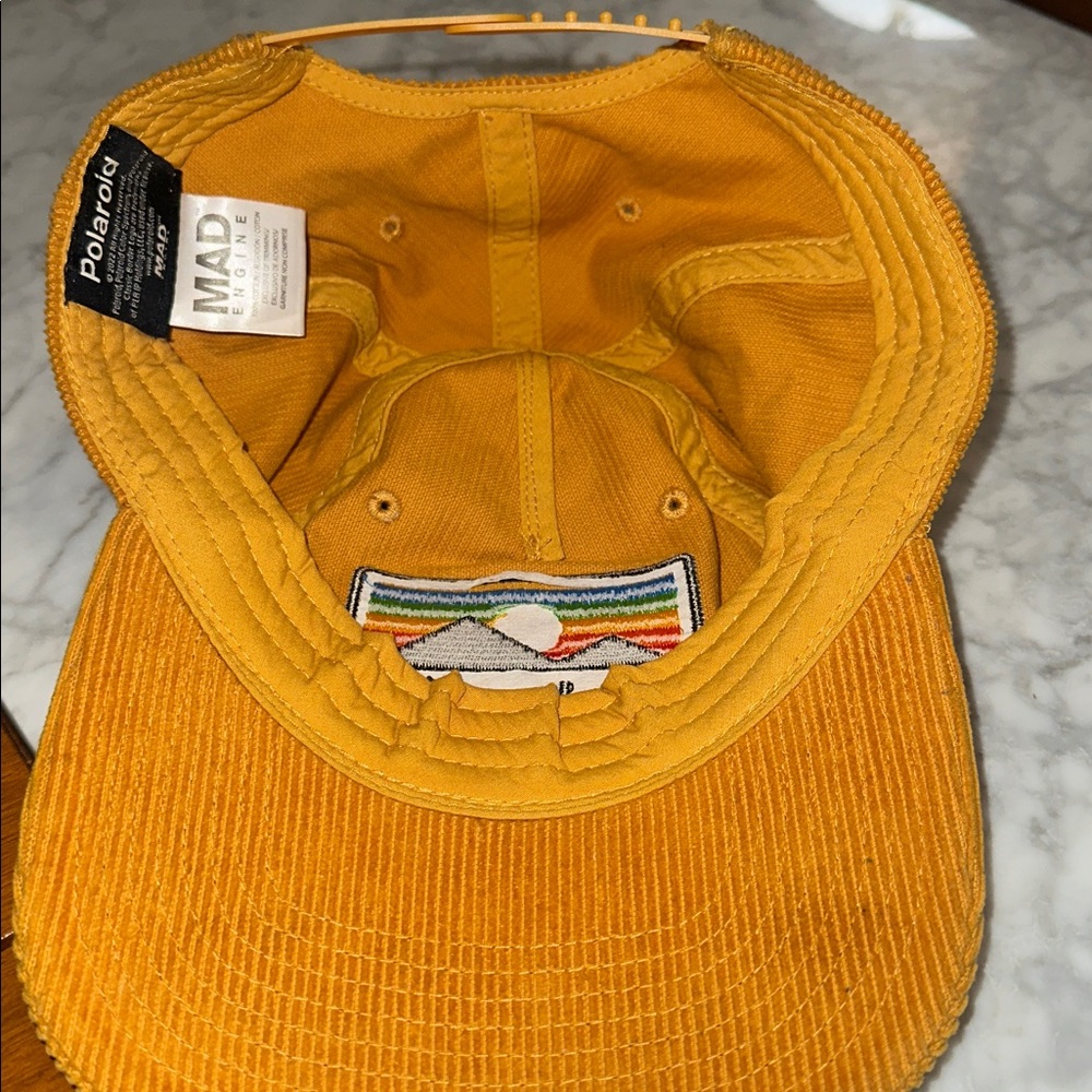 Polaroid Mad Engine Golden Corduroy Cap with Patch - Picture 6 of 8